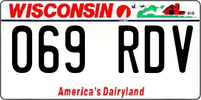 WI license plate 069RDV