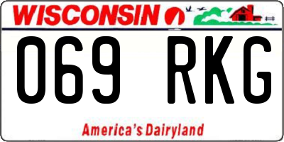 WI license plate 069RKG