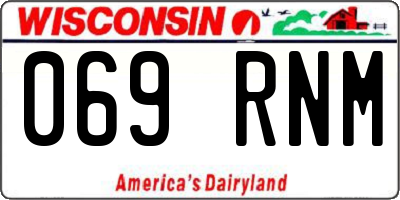 WI license plate 069RNM