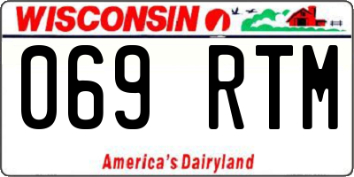 WI license plate 069RTM