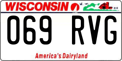 WI license plate 069RVG