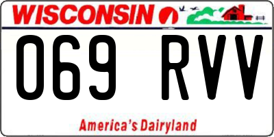 WI license plate 069RVV