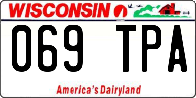 WI license plate 069TPA