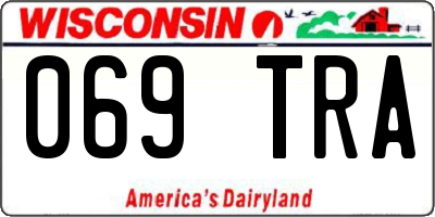 WI license plate 069TRA