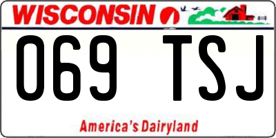 WI license plate 069TSJ
