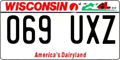 WI license plate 069UXZ