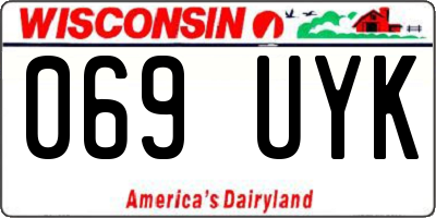 WI license plate 069UYK