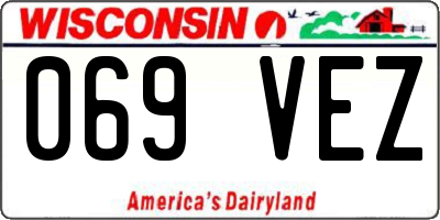 WI license plate 069VEZ