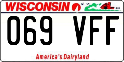WI license plate 069VFF