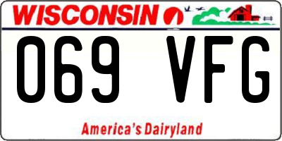 WI license plate 069VFG