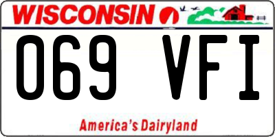 WI license plate 069VFI