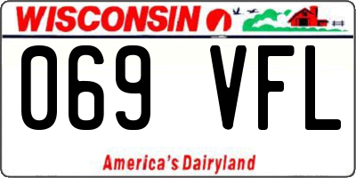 WI license plate 069VFL