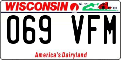 WI license plate 069VFM