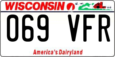 WI license plate 069VFR