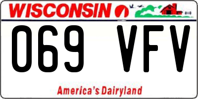 WI license plate 069VFV