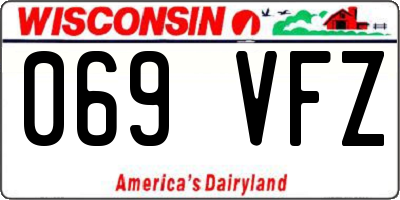 WI license plate 069VFZ