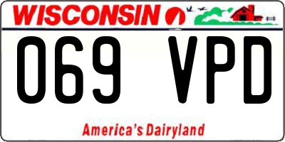 WI license plate 069VPD