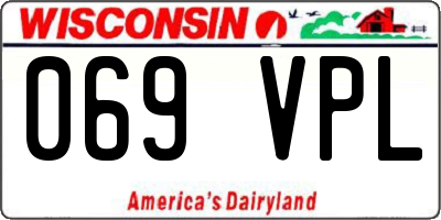 WI license plate 069VPL