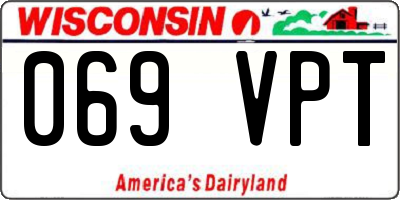 WI license plate 069VPT