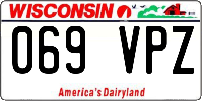 WI license plate 069VPZ