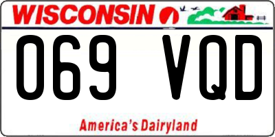 WI license plate 069VQD