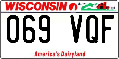 WI license plate 069VQF