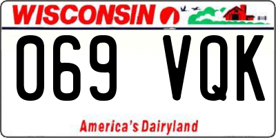 WI license plate 069VQK