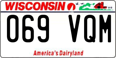 WI license plate 069VQM