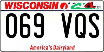 WI license plate 069VQS