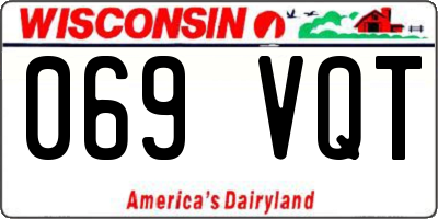 WI license plate 069VQT