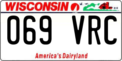WI license plate 069VRC