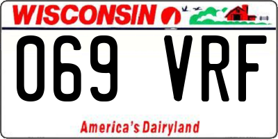 WI license plate 069VRF
