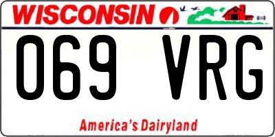WI license plate 069VRG