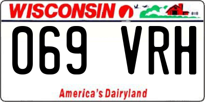 WI license plate 069VRH