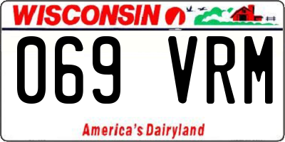 WI license plate 069VRM