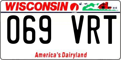 WI license plate 069VRT