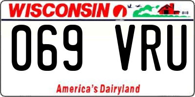 WI license plate 069VRU