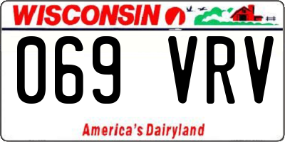 WI license plate 069VRV