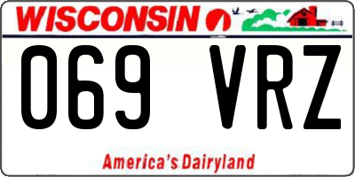 WI license plate 069VRZ