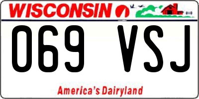 WI license plate 069VSJ