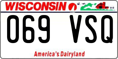 WI license plate 069VSQ
