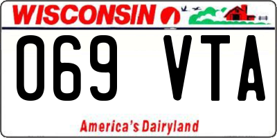 WI license plate 069VTA