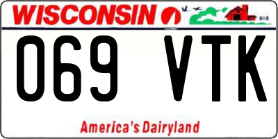 WI license plate 069VTK