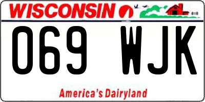 WI license plate 069WJK