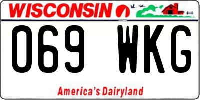 WI license plate 069WKG