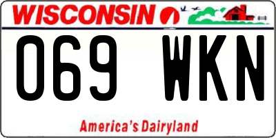 WI license plate 069WKN