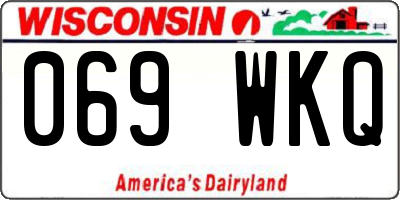 WI license plate 069WKQ