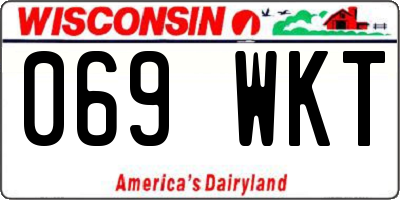 WI license plate 069WKT