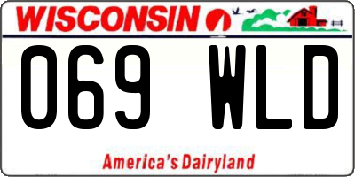 WI license plate 069WLD