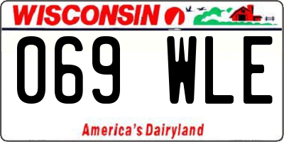 WI license plate 069WLE